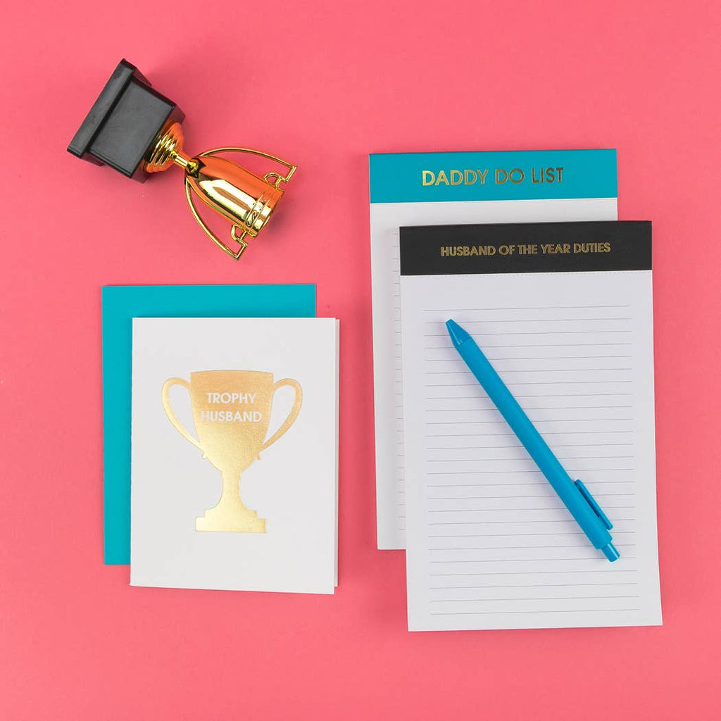 Trophy Husband - Love, Anniversary, Valentine's Letterpress Card