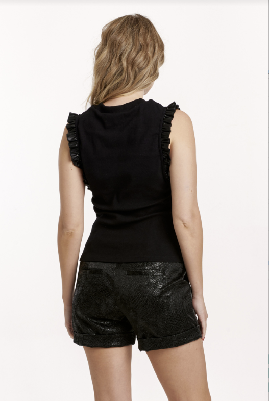 DEAR JOHN Bridget Ruffle Sleeve Top