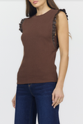 DEAR JOHN Bridget Ruffle Sleeve Top