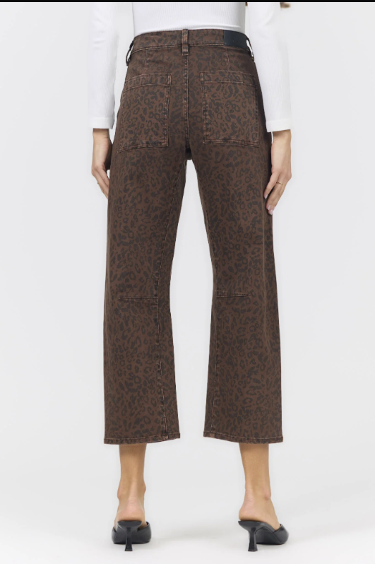 DEAR JOHN Lasso Jean - Brown Leopard
