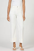 DEAR JOHN Holly High Rise Cuffed Jean Egret