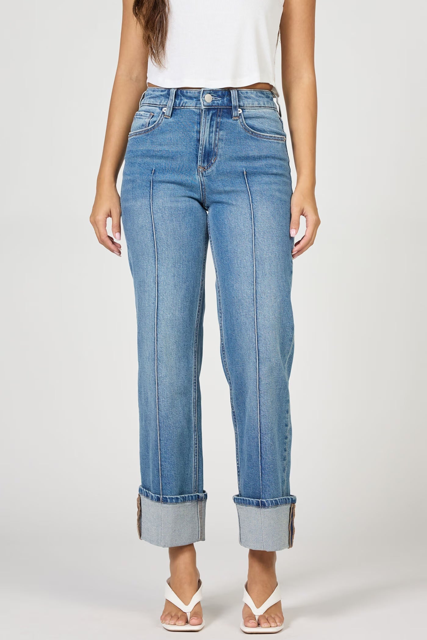 DEAR JOHN Holly High Rise Cuffed Jean Kenia