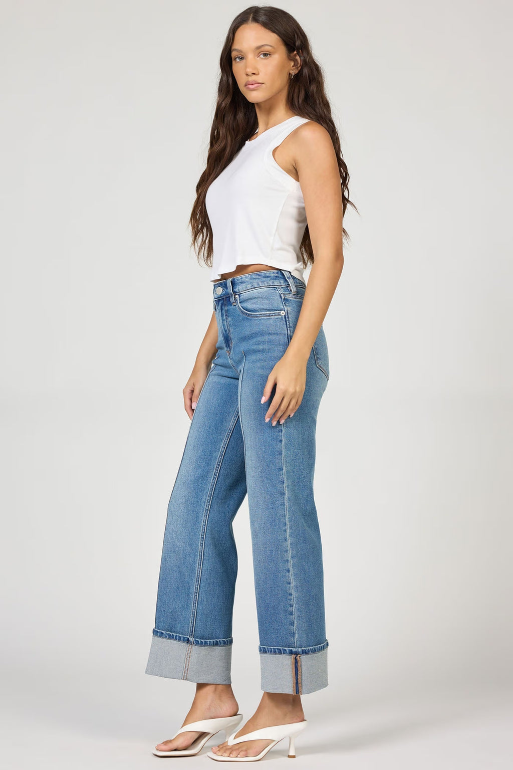 DEAR JOHN Holly High Rise Cuffed Jean Kenia