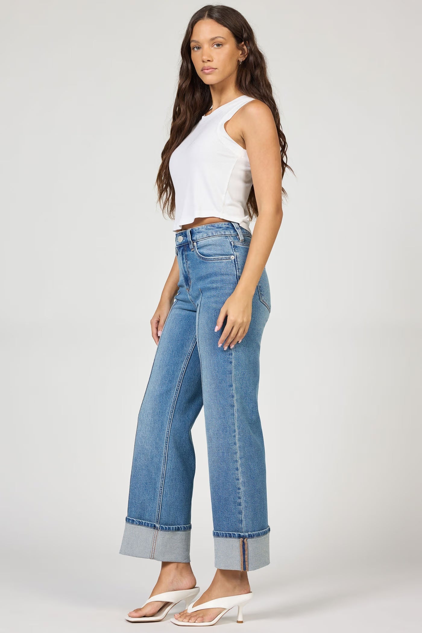 DEAR JOHN Holly High Rise Cuffed Jean Kenia
