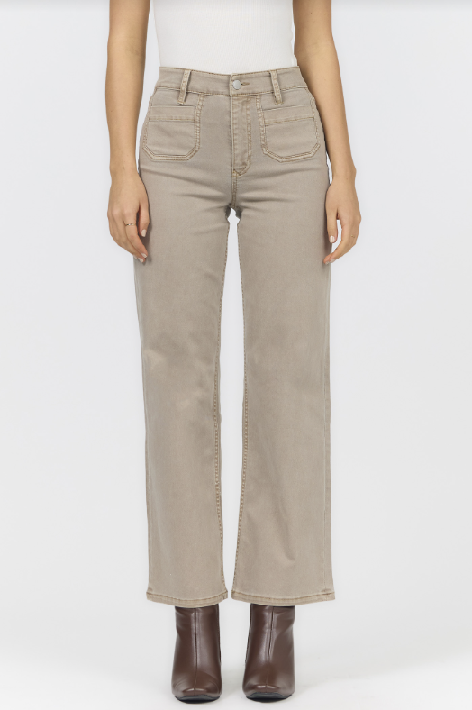 DEAR JOHN Holly Straight Leg Jean - Mink