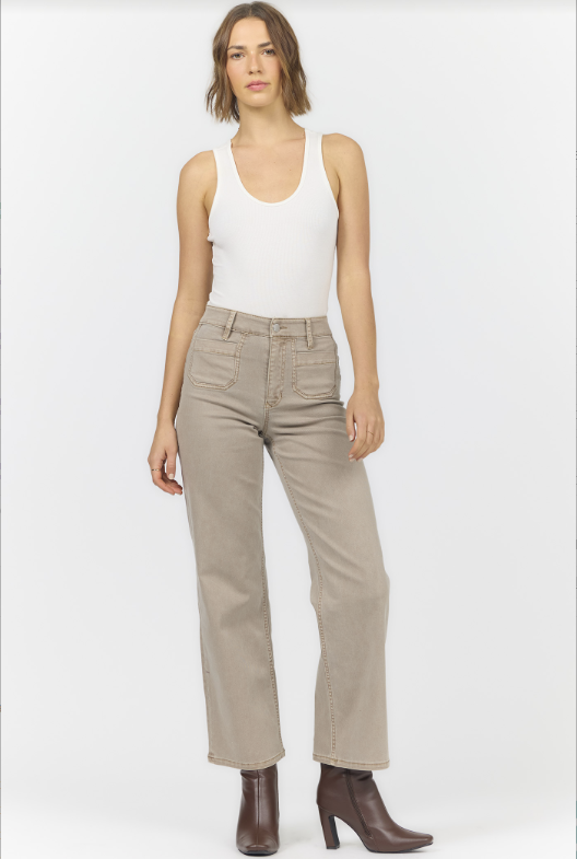 DEAR JOHN Holly Straight Leg Jean - Mink