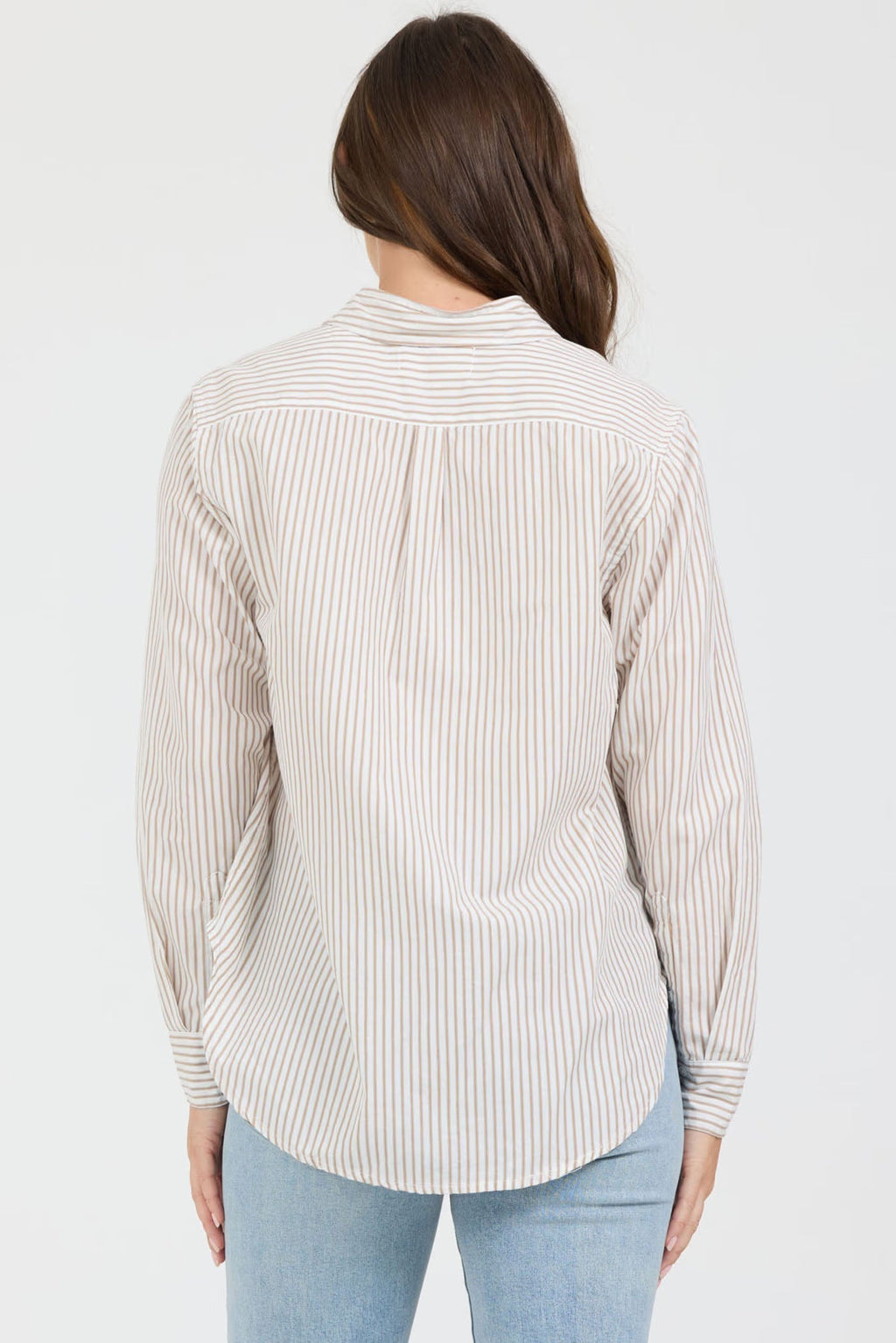 DEAR JOHN Lolita Khaki Stripe Shirt
