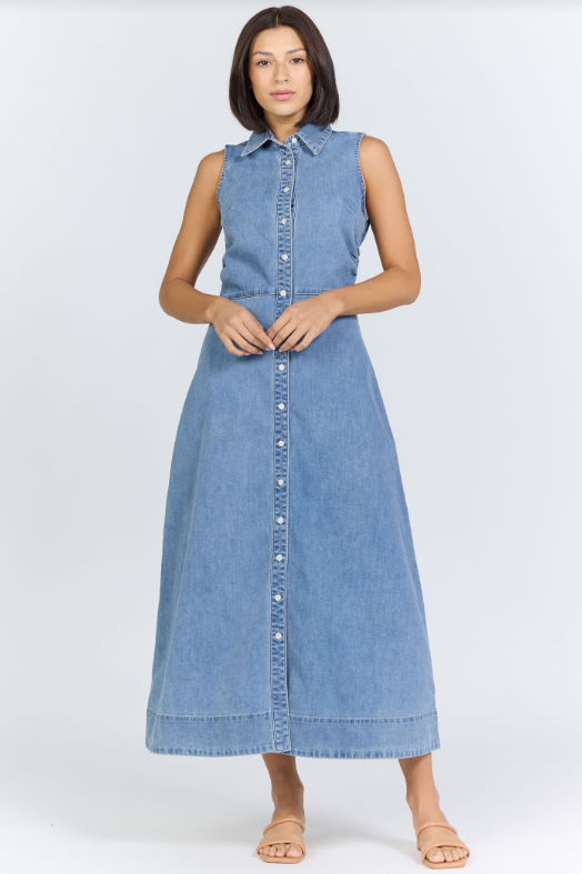 DEAR JOHN Luella Denim Dress - Lake Chelan