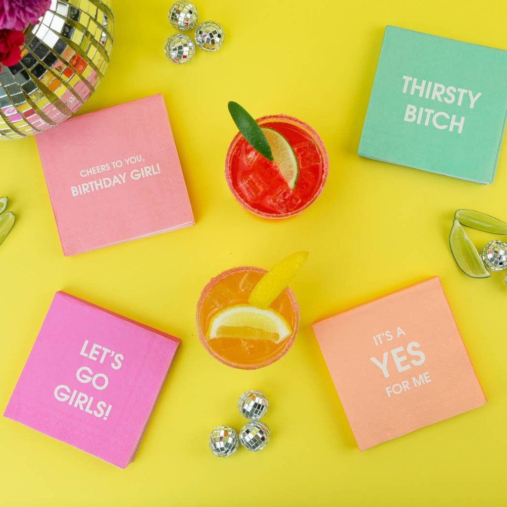 Cheers To You Birthday Girl - Cocktail Napkins