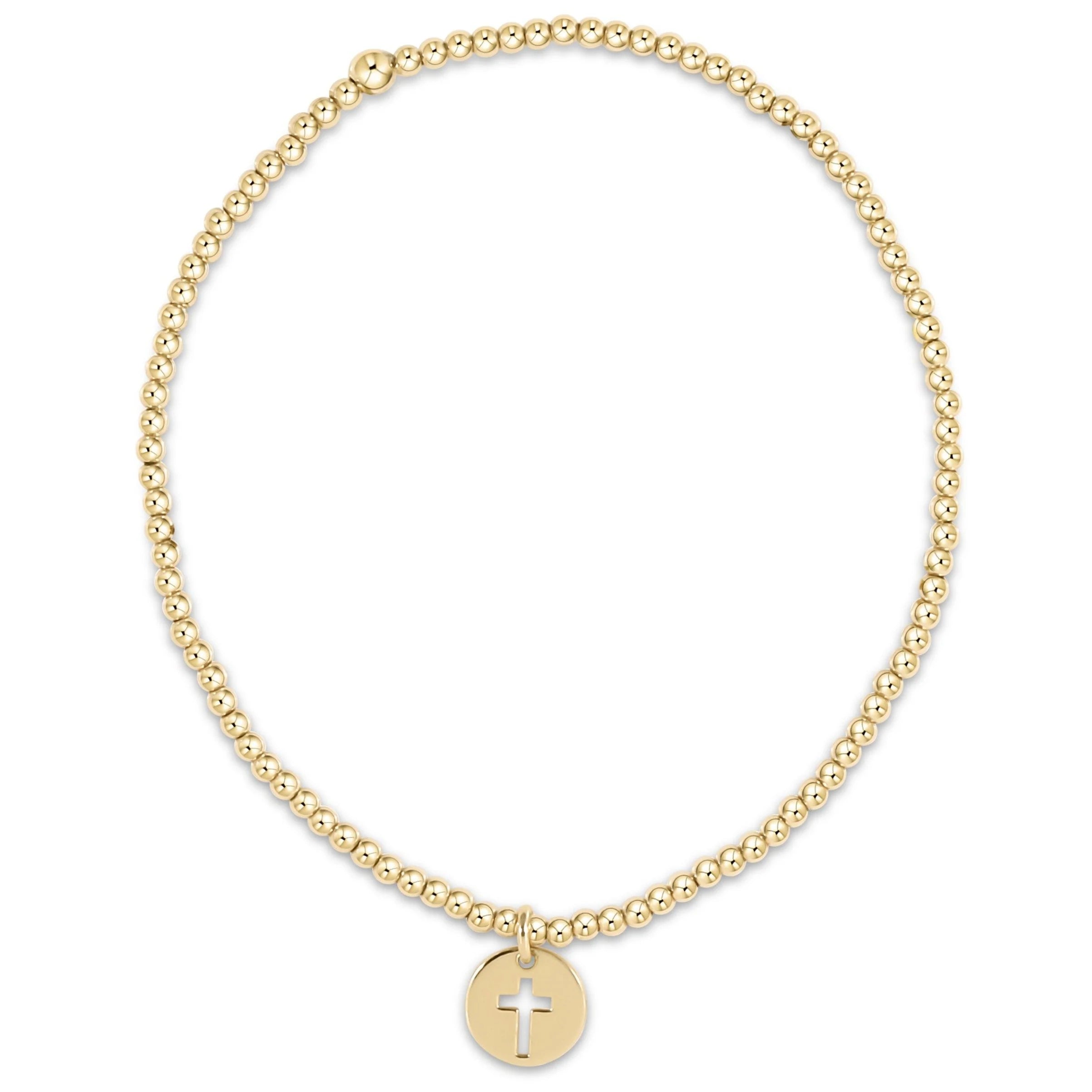 ENEWTON EGIRL Classic Gold 2mm Bracelet - Blessed Small Gold Disc