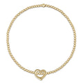 ENEWTON EGIRL Classic Gold 2mm Bracelet - Love Small Gold Charm