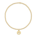 ENEWTON EGIRL Classic Gold 2mm Bracelet - Paw Print Small Gold Disc