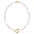 ENEWTON EGIRL Classic Pearl 3mm Bracelet - Love Gold Charm