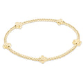 ENEWTON EGIRL Signature Cross Small 2mm Gold Bracelet - Gold