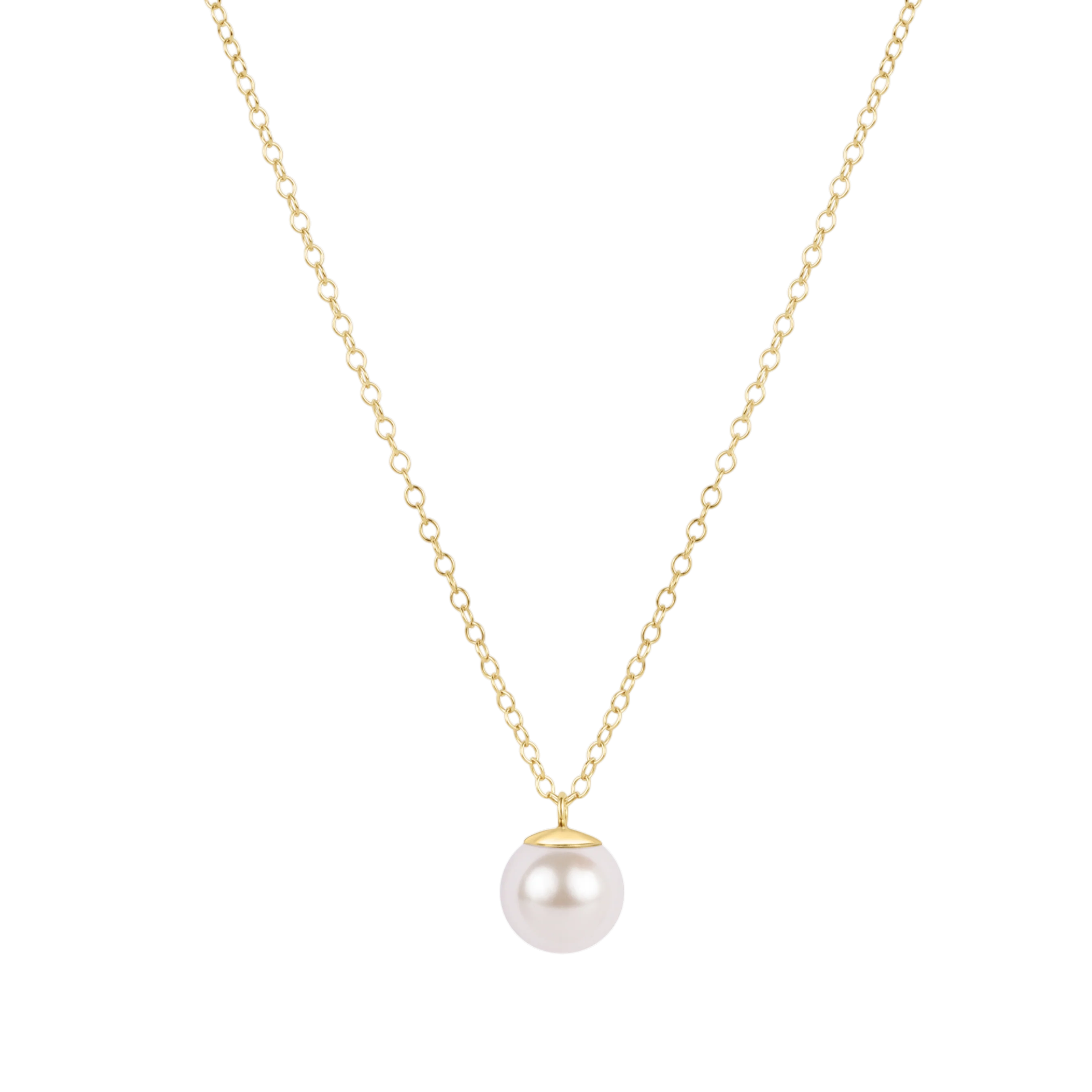 ENEWTON 16" Necklace Gold - Classic Pearl 8mm Charm
