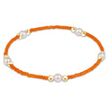 ENEWTON Gameday Hope Purpose Pearl Bracelet - Orange