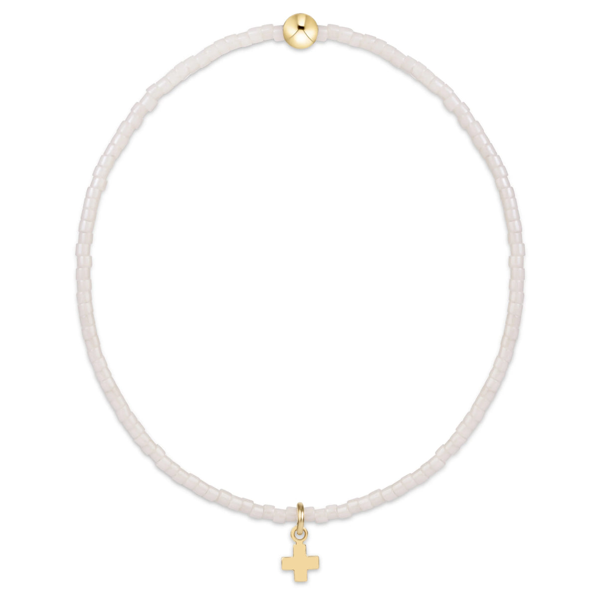 ENEWTON Hope Classic Milkshake Bracelet - Signature Cross Small Gold Charm