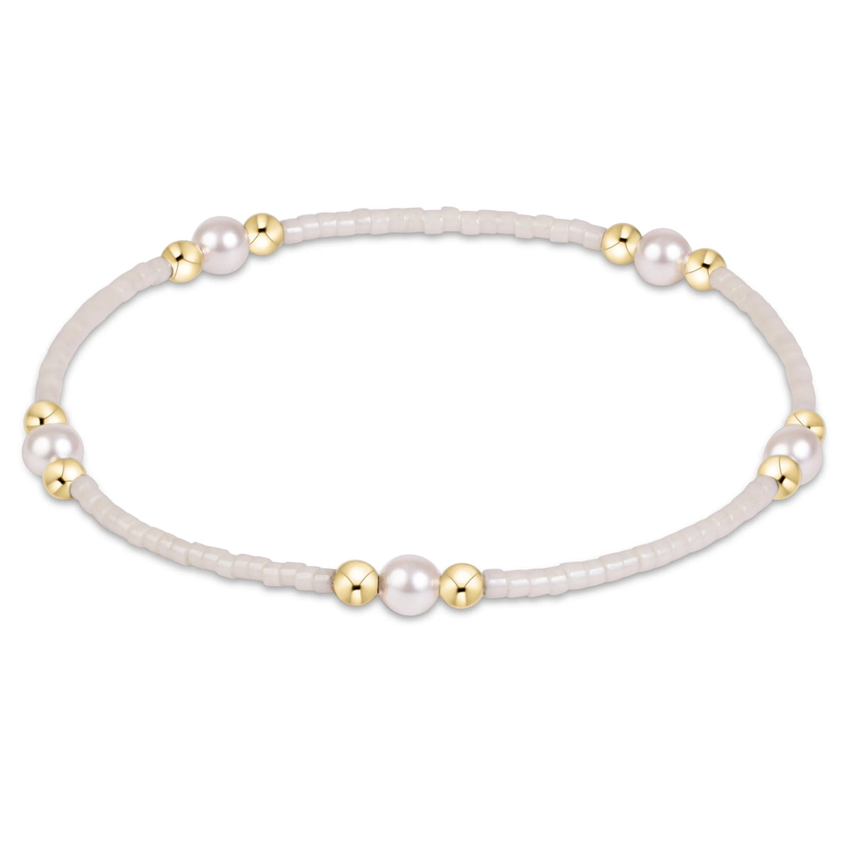 ENEWTON Hope Purpose Pearl Bracelet - Milkshake
