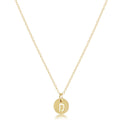 ENEWTON 16" Necklace Gold - Respect Small Gold Disc - Initial