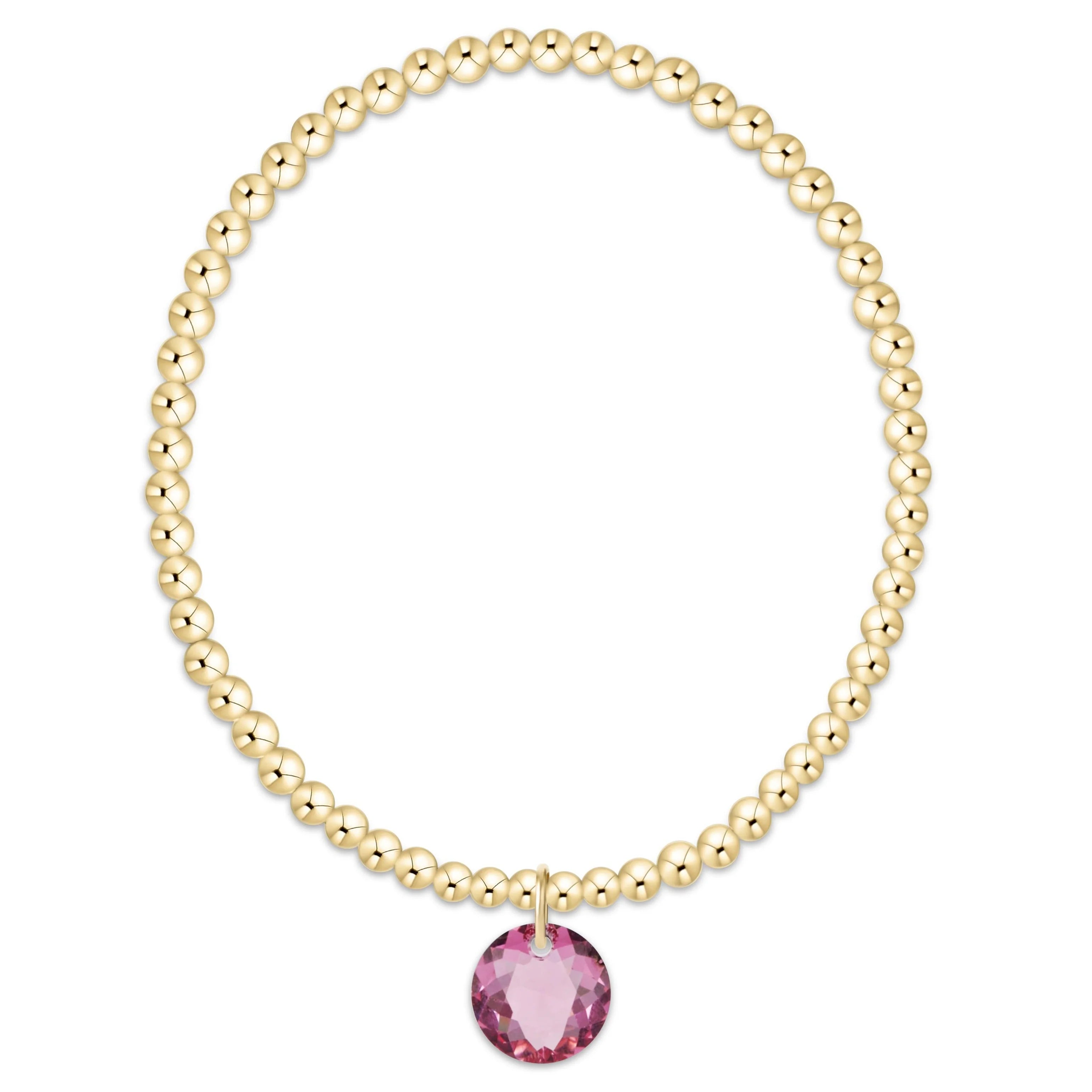 ENEWTON Classic Gold 3mm Bracelet - Reflection Charm