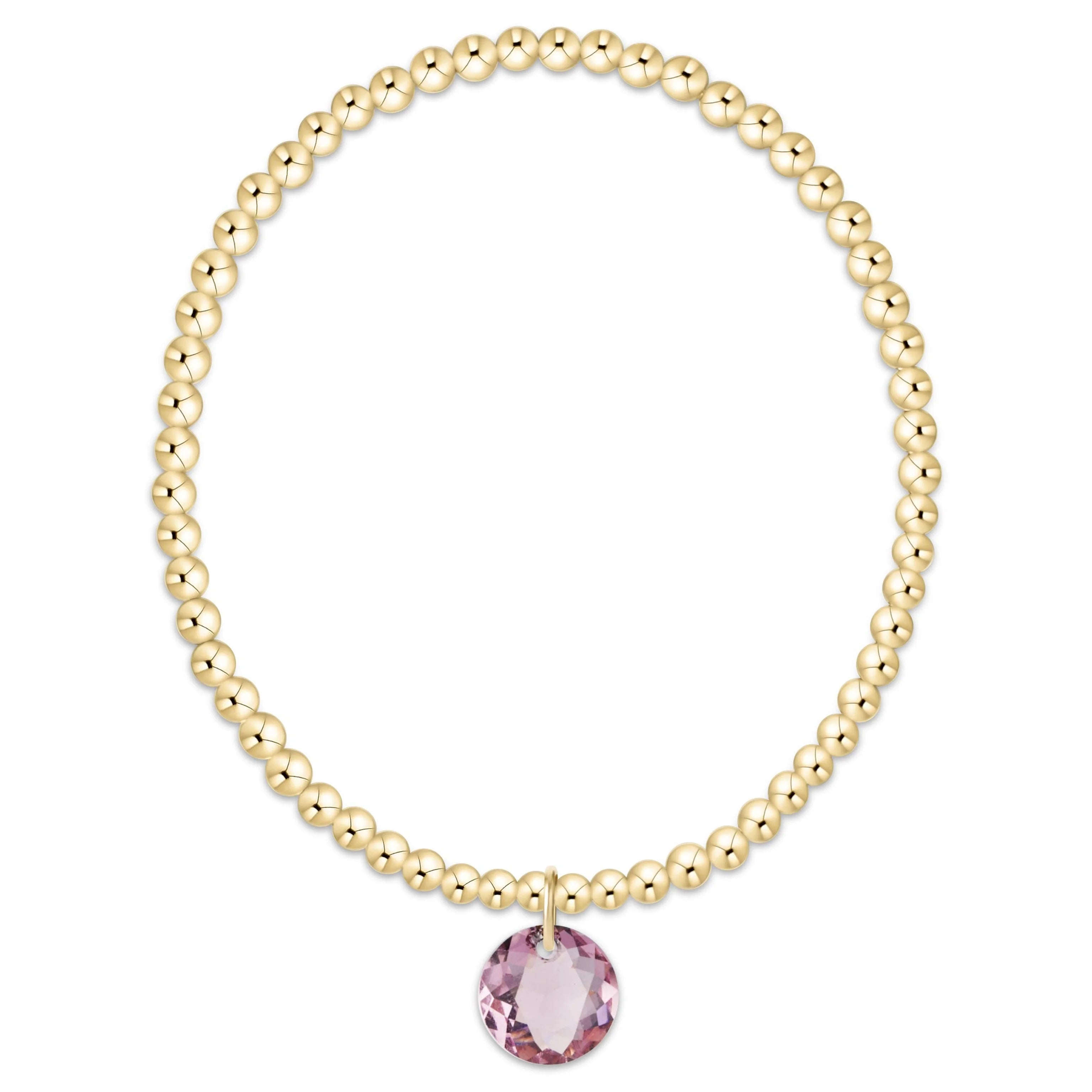 ENEWTON Classic Gold 3mm Bracelet - Reflection Charm