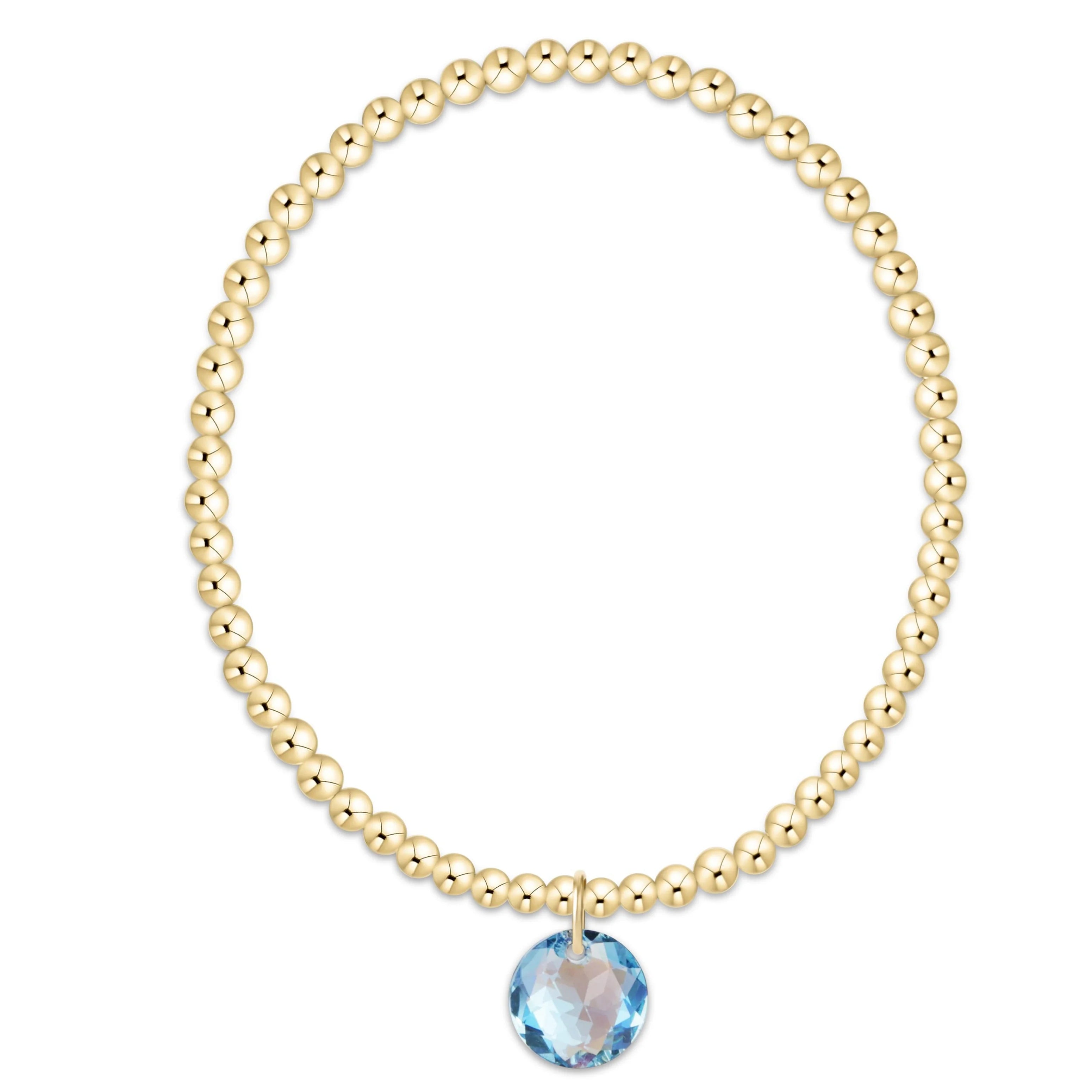ENEWTON Classic Gold 3mm Bracelet - Reflection Charm
