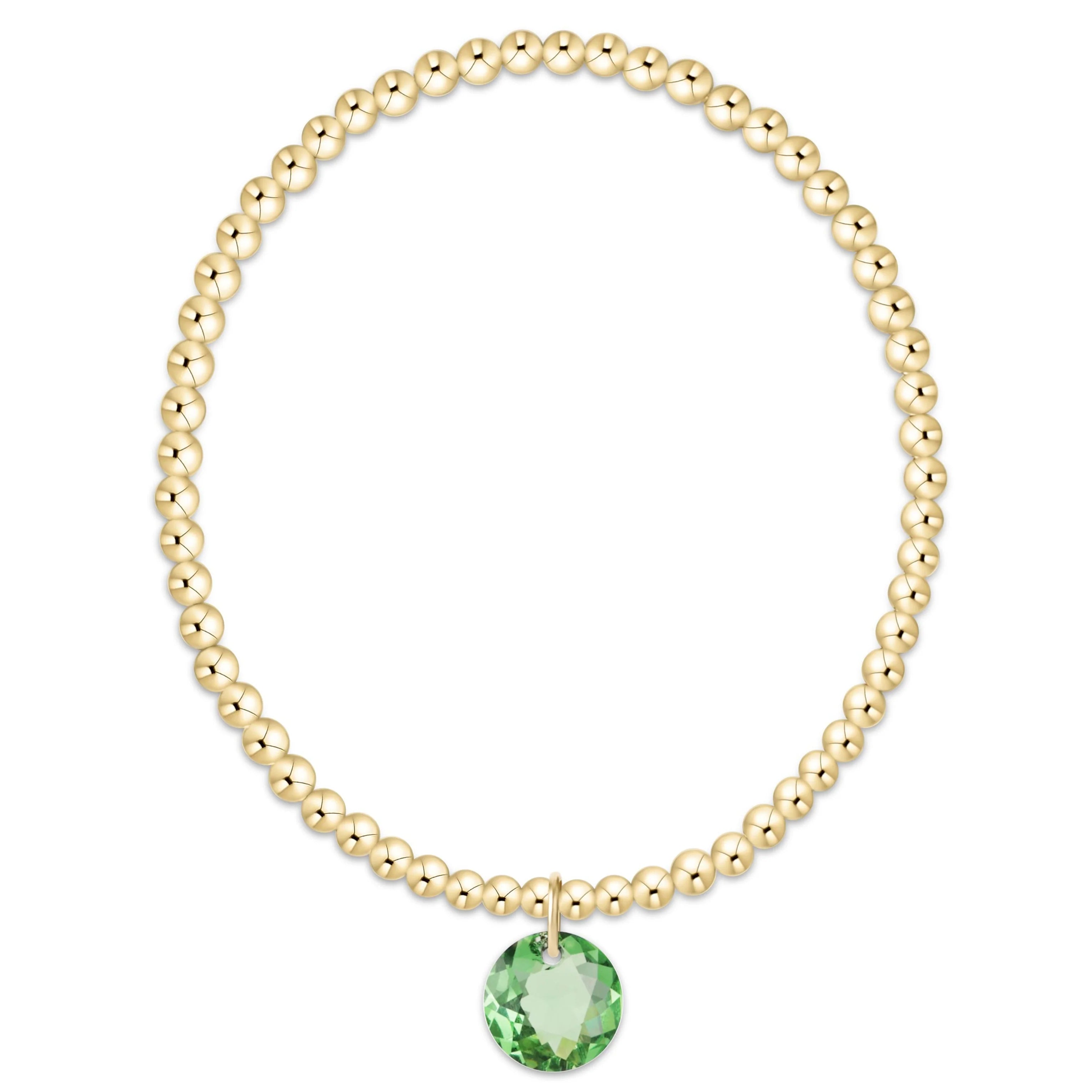 ENEWTON Classic Gold 3mm Bracelet - Reflection Charm