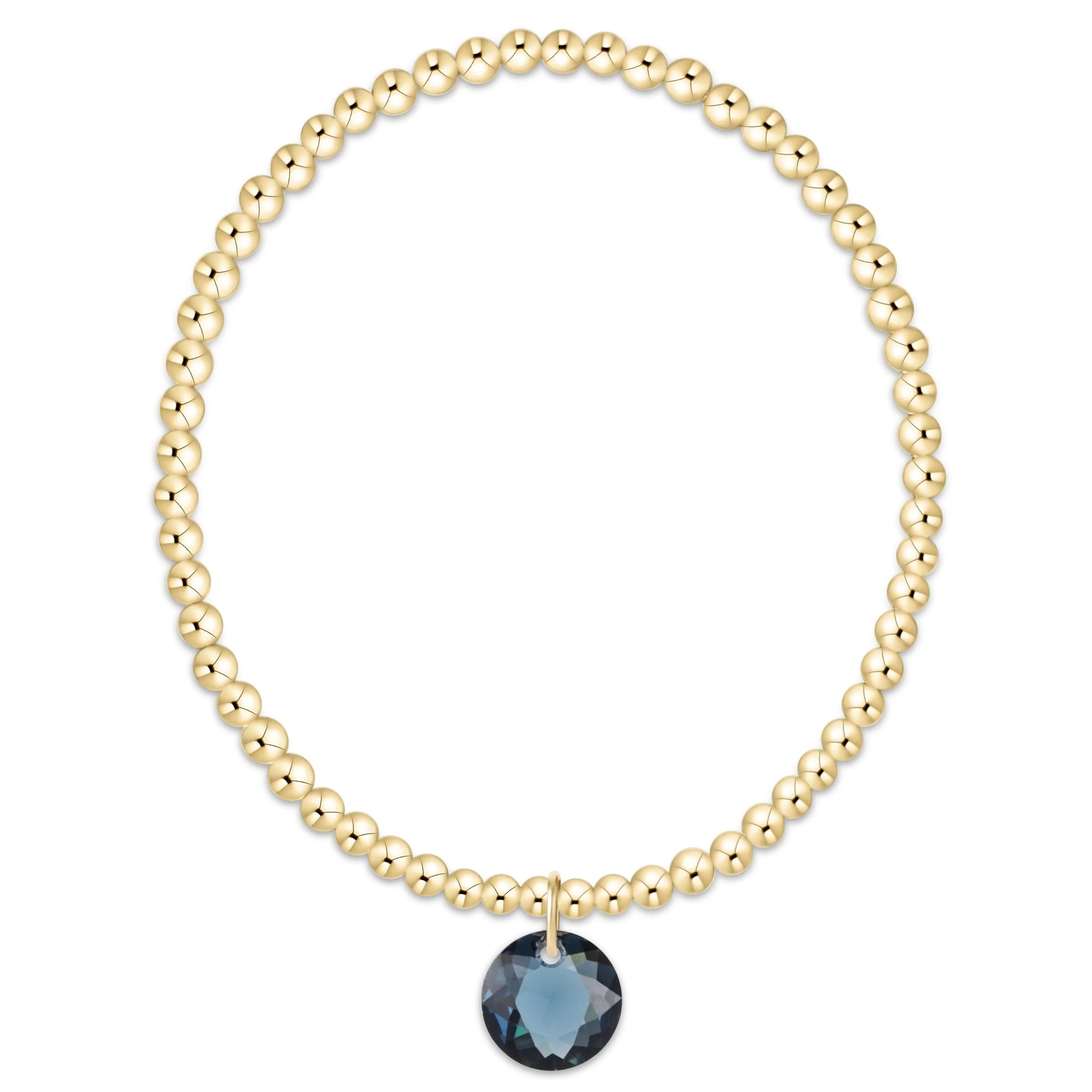 ENEWTON Classic Gold 3mm Bracelet - Reflection Charm