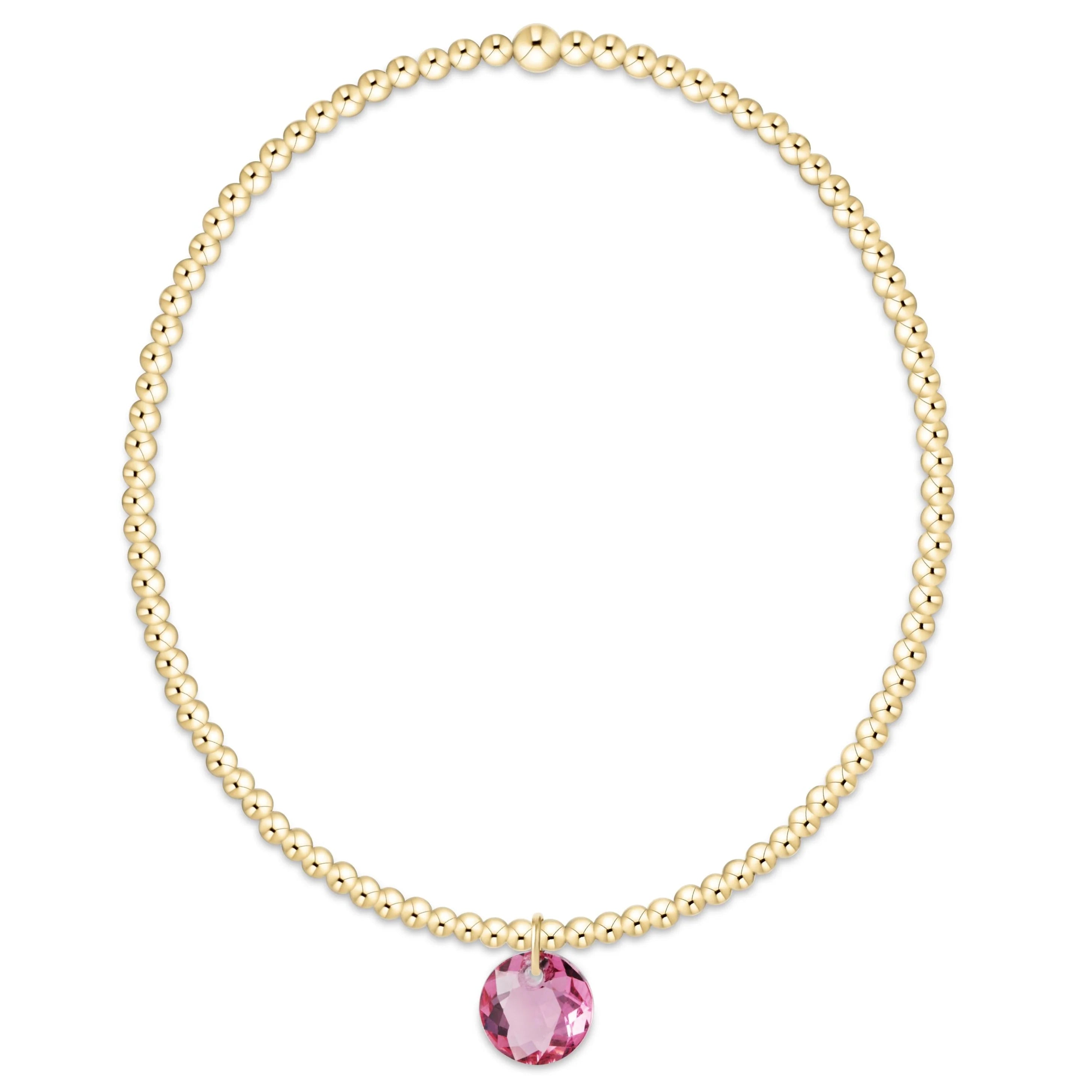 ENEWTON Classic Gold 2mm Bracelet - Reflection Small Charm