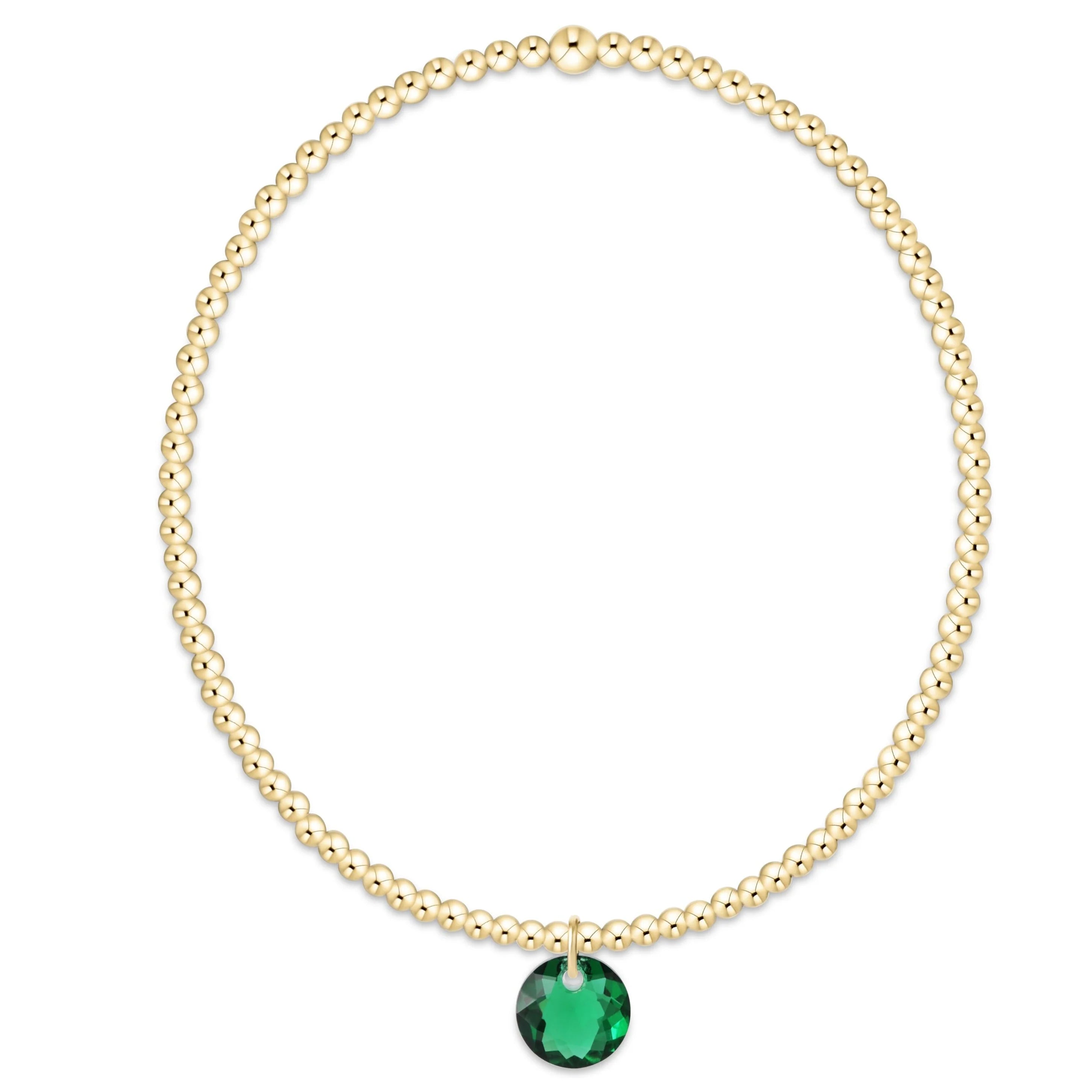 ENEWTON Classic Gold 2mm Bracelet - Reflection Small Charm