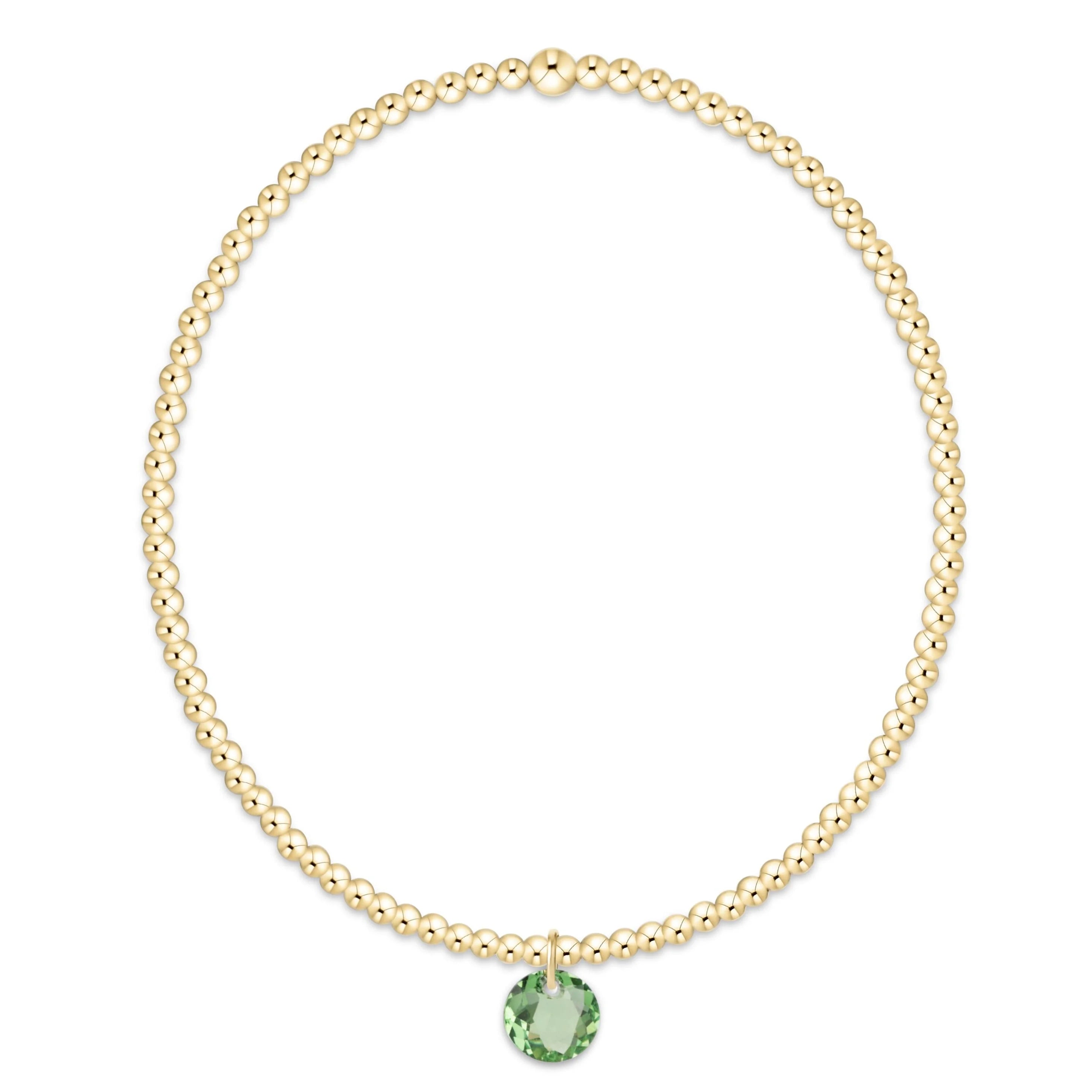 ENEWTON Classic Gold 2mm Bracelet - Reflection Small Charm