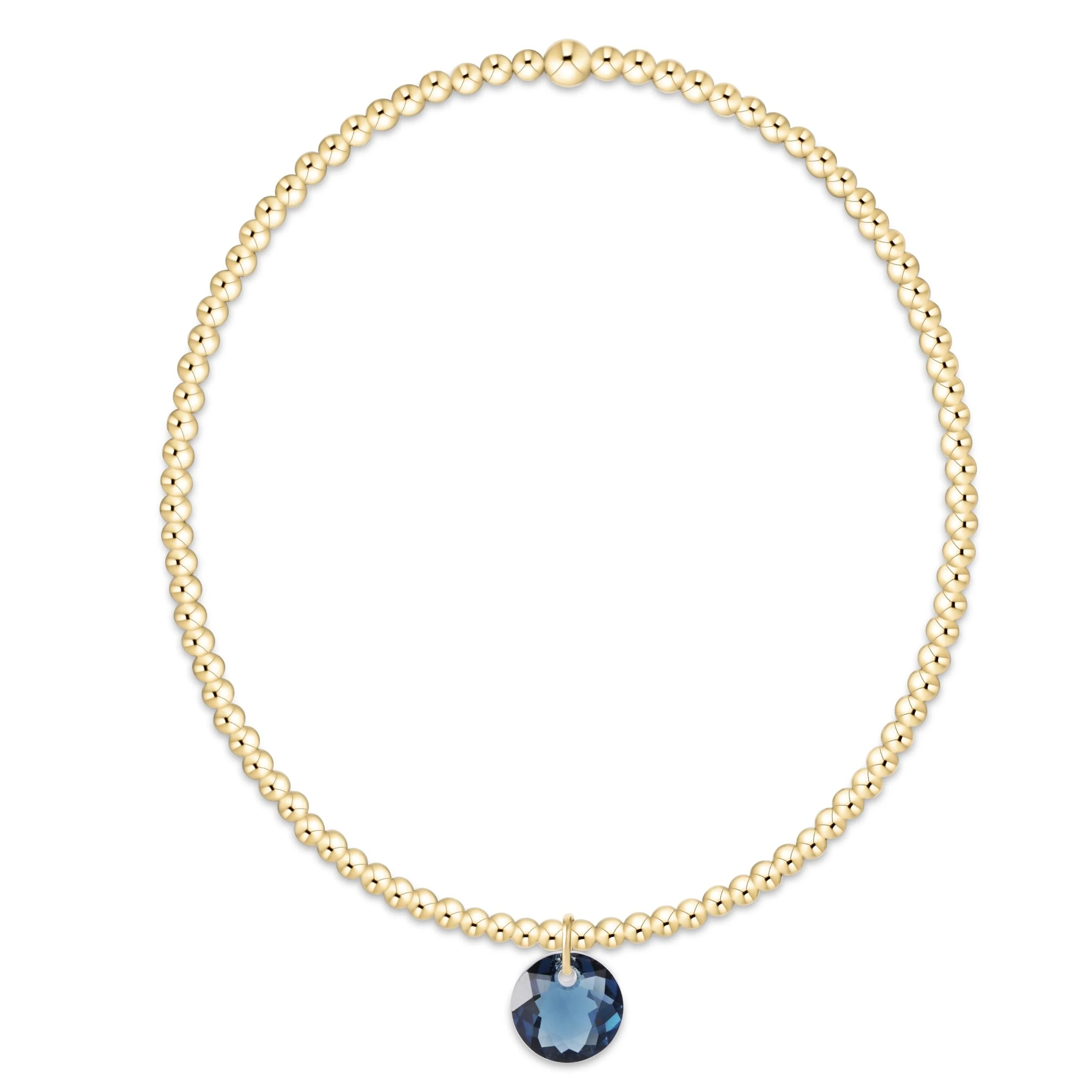 ENEWTON Classic Gold 2mm Bracelet - Reflection Small Charm