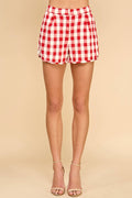 MINUTE Gingham Plaid Pocket Shorts