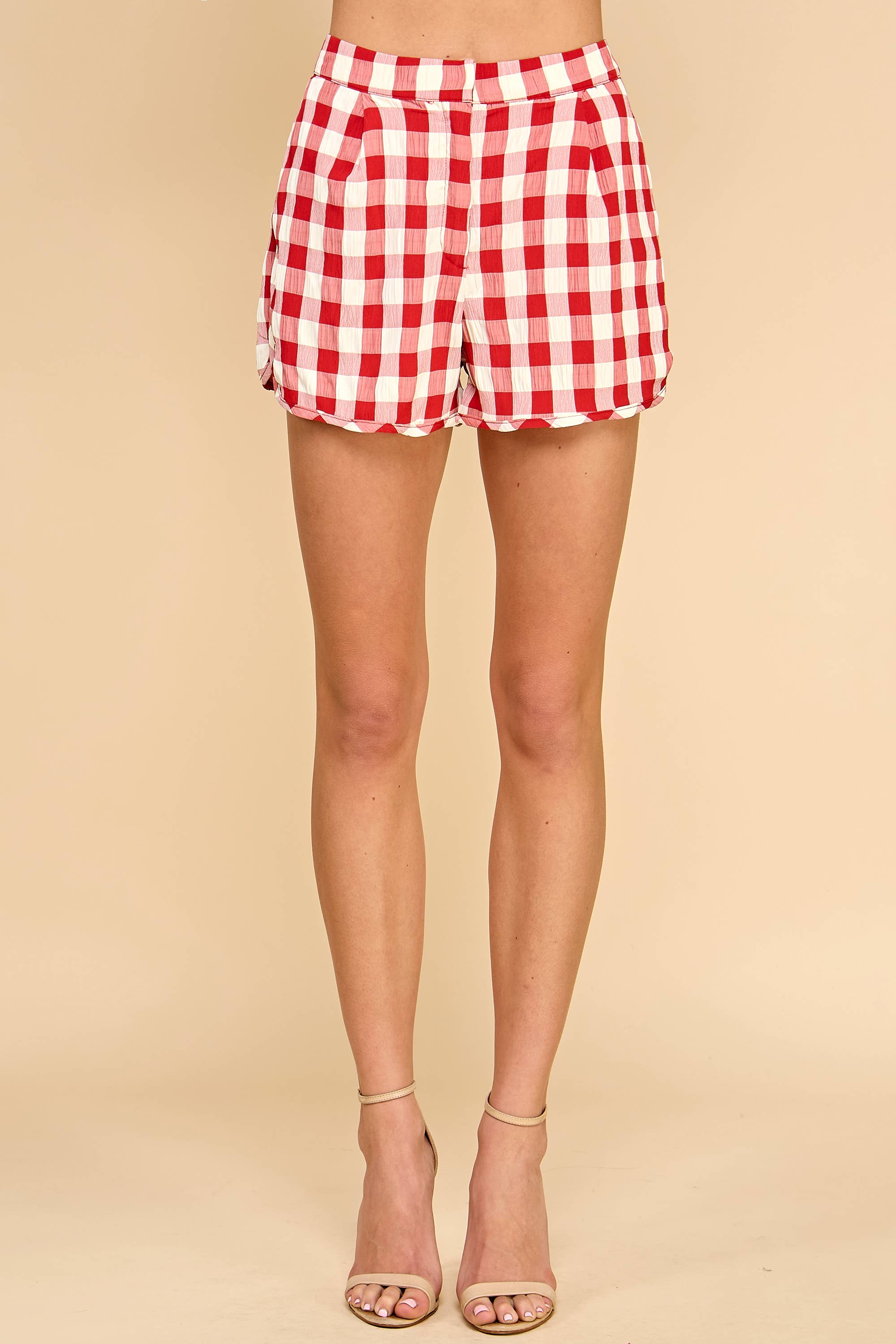 MINUTE Gingham Plaid Pocket Shorts