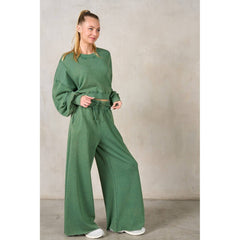 PEYTON RibKnit Wide Leg Oversized Sweatpant