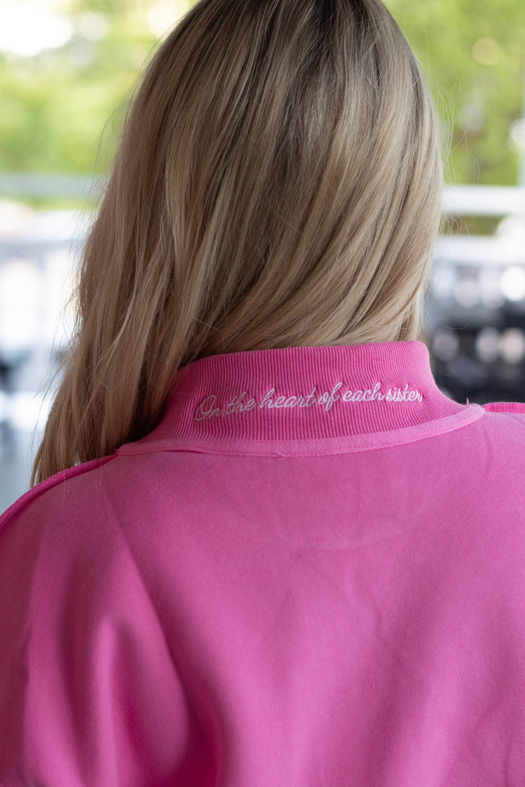 Sorority Mantra Mockneck: Hot Pink / S/M / Kappa Delta