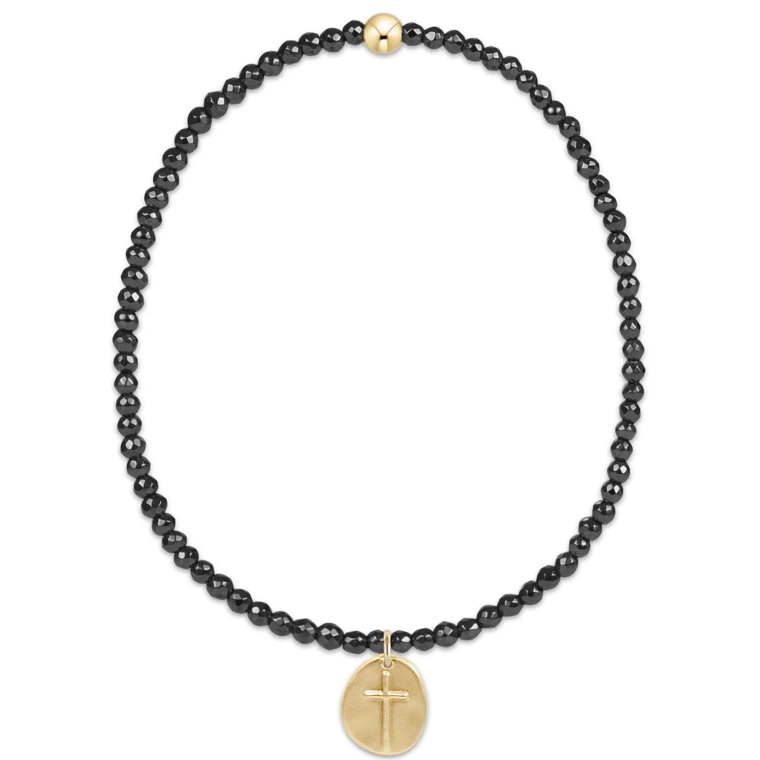 ENEWTON 2mm Bead Bracelet - Inspire Small Gold Charm