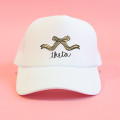 Coquette Sorority Trucker Hat: PI BETA PHI