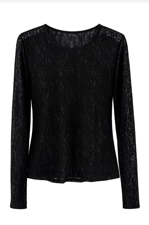Another Love Felicity Lace Long-sleeve Top
