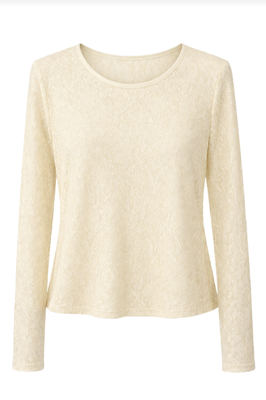 Another Love Felicity Lace Long-sleeve Top