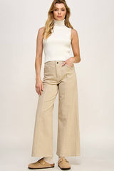 CLAIRE HiRise  SeamFront WideLeg Pant