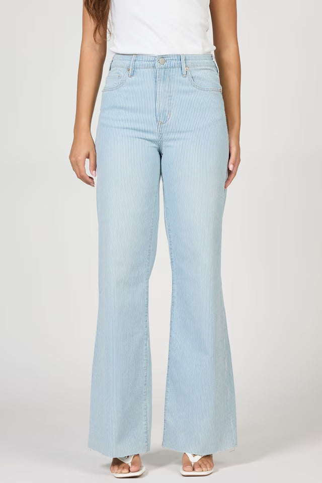 DEAR JOHN Fiona Wide Leg Stripe Jean