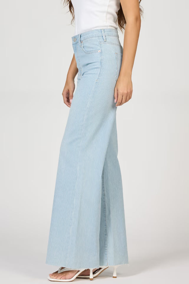 DEAR JOHN Fiona Wide Leg Stripe Jean