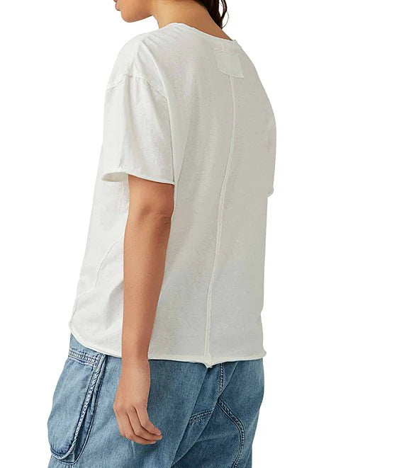 FREE PEOPLE We The Free Nina Tee - Ivory