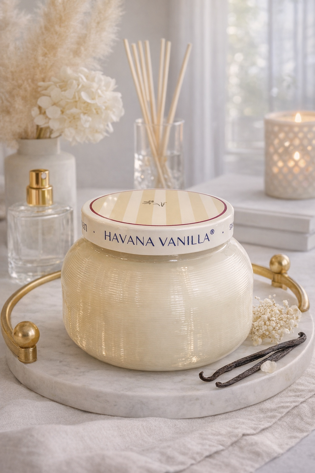 Capri BLUE Havana Vanilla Artisan Candle 19oz
