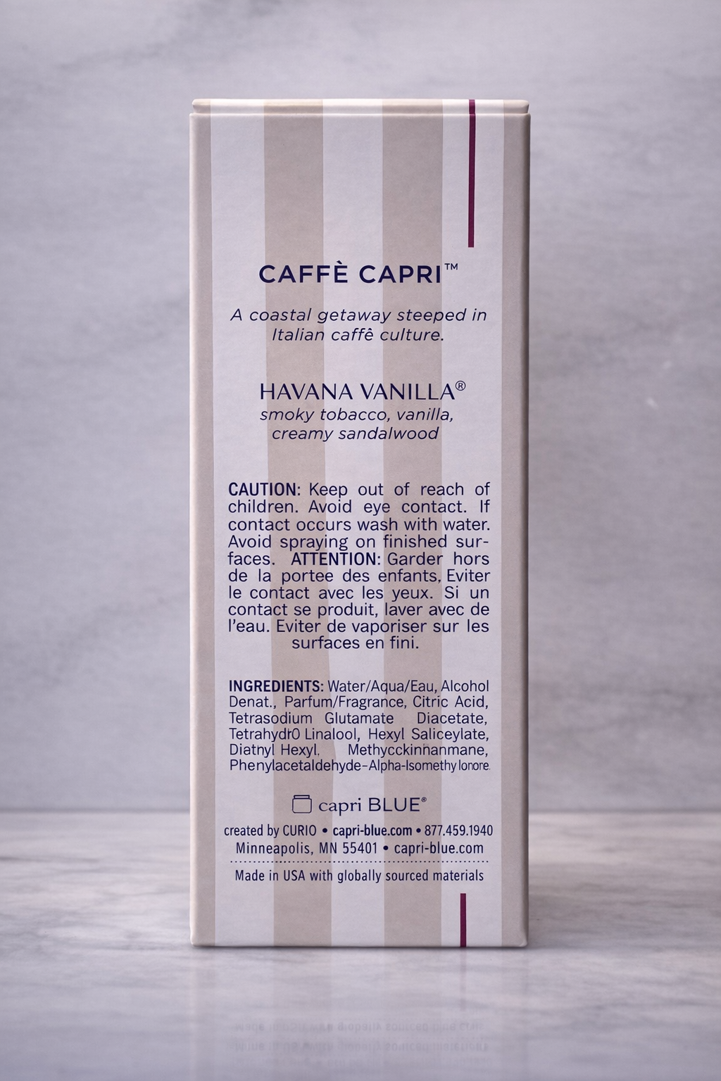 Capri BLUE Havana Vanilla Artisan Room Spray 3.5oz