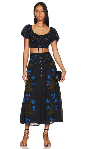 FREE PEOPLE Two-Piece EASY TO LOVE Floral Skirt Set