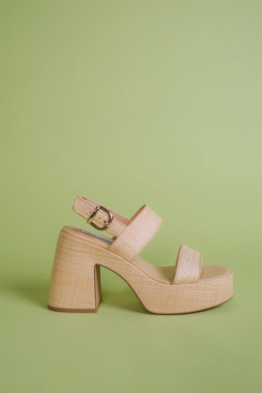 STEVE MADDEN Natural Raffia VALORY Sandal