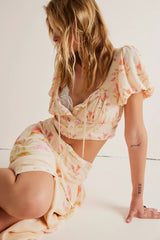 FREE PEOPLE Two-Piece EASY TO LOVE Floral Skirt Set