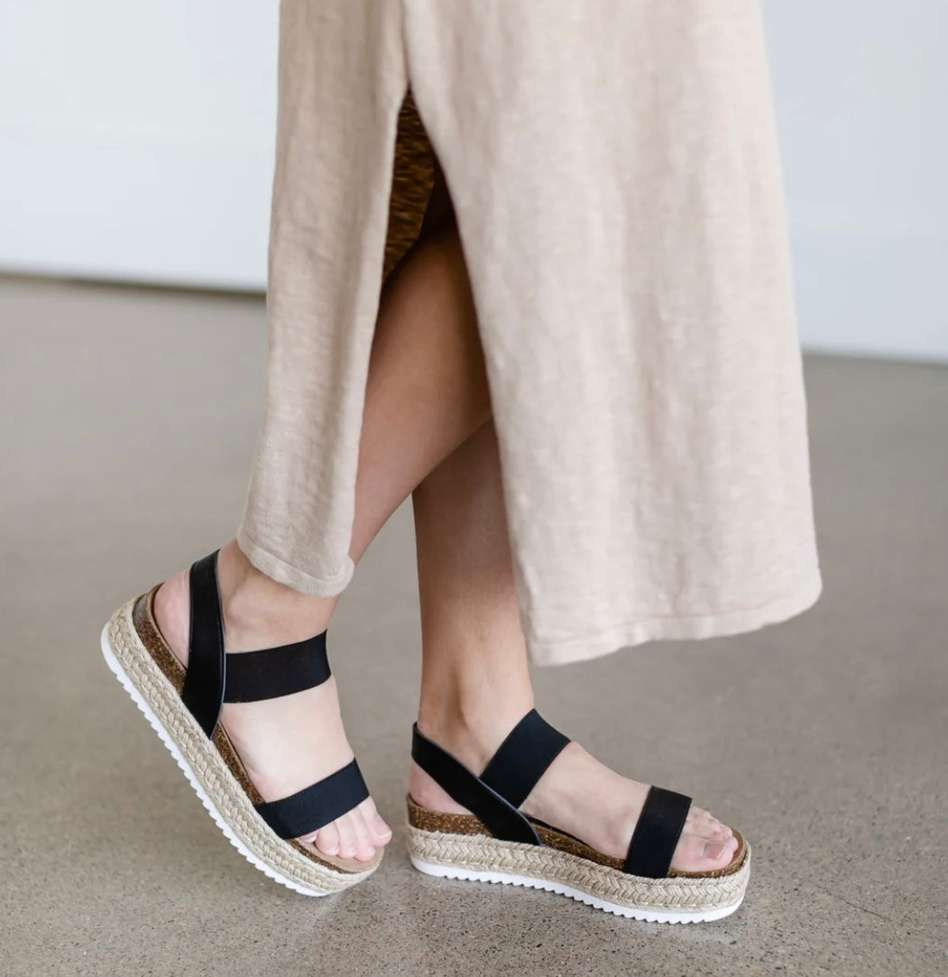 STEVE MADDEN Platform JAKLIN Banded Espadrille Sandal